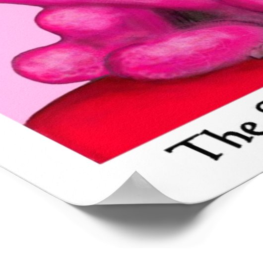 Sweetheart Poodle Canvas Print Poster (Ecke)