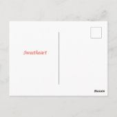Sweetheart Postcard Postkarte (Rückseite)