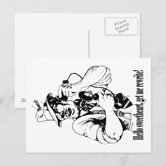 Sweetheart Postkarte (Vorne/Hinten)