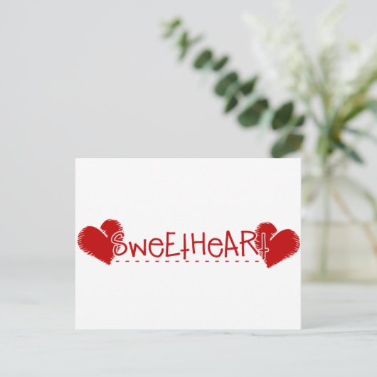 Sweetheart Postkarte (Stehend Vorderseite)