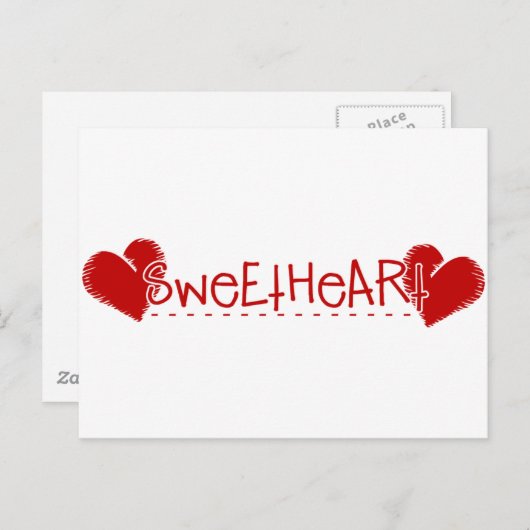 Sweetheart Postkarte (Vorne/Hinten)