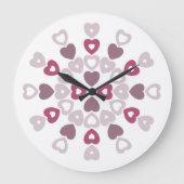 Sweetheart Quilt Große Wanduhr (Vorderseite)