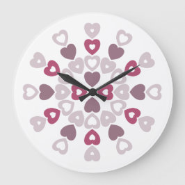 Sweetheart Quilt Große Wanduhr