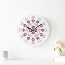 Sweetheart Quilt Große Wanduhr