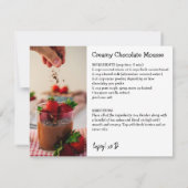 Sweetheart Recipe Grüße Karte (Rückseite)