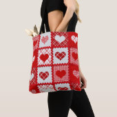 Sweetheart Red Plaid and Hearts Rack Trim Fun Tasche (Von Nahem)