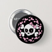 Sweetheart Skull Button (Vorne & Hinten)