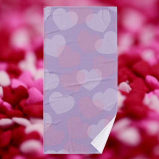 Sweetheart Sprinkle | Herzpattern Badetuch Badehandtuch