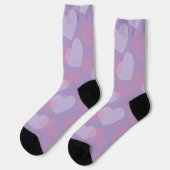 Sweetheart Sprinkle | Lavender Heart Crew Socks Socken (Linkes Detail)