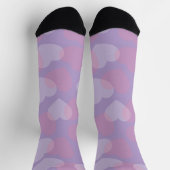 Sweetheart Sprinkle | Lavender Heart Crew Socks Socken (Oben)