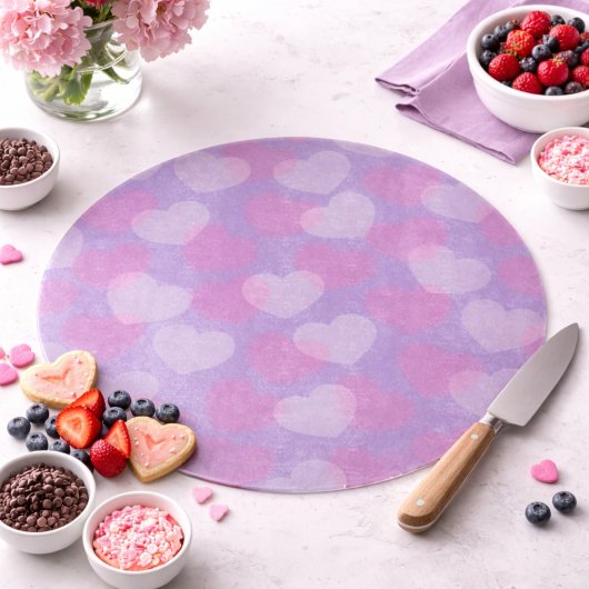 Sweetheart Sprinkle | Lavender Heart Decorative Schneidebrett