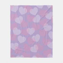 Sweetheart Sprinkle | Lavender Heart Fleecedecke