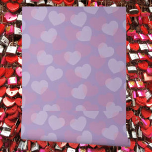 Sweetheart Sprinkle Lavender Heart Pattern Tapete