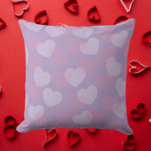 Sweetheart Sprinkle   Rosa und Weiße Herzen  Kissen