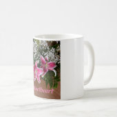 Sweetheart, Stargazer Lilies Kaffeetasse (VorderseiteRechts)