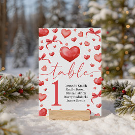 Sweetheart Table Number Card Printable Sockelschild