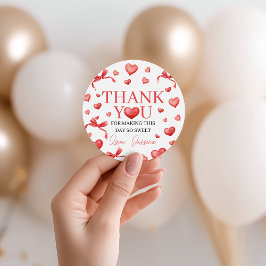 Sweetheart Thank You Favor Tag Geschenkanhänger