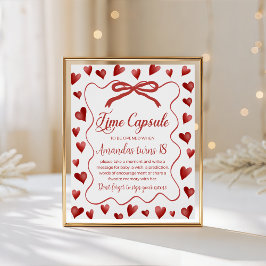 Sweetheart Time Capsule Card Sockelschild