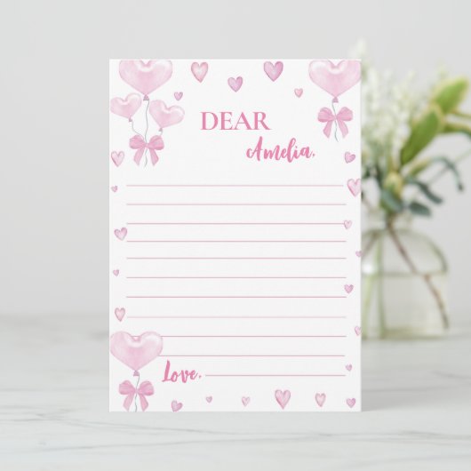 Sweetheart Time Capsule Note Card Dankeskarte (Stehend Vorderseite)