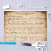 Sweetheart Tissue Decoupage Vintag Music Seidenpapier (Handwerk)