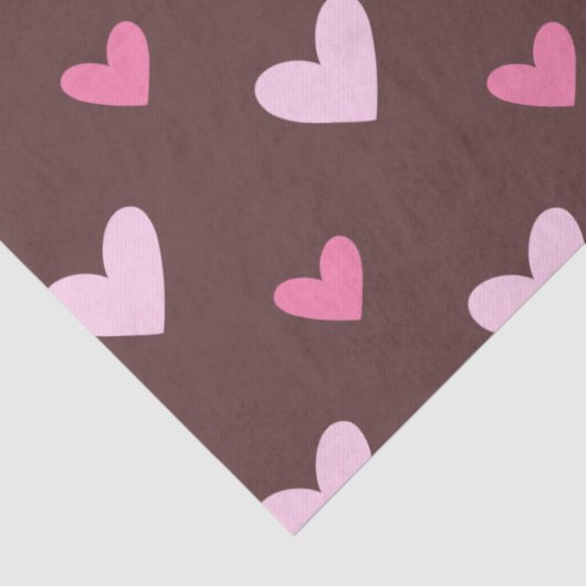 Sweetheart Tissue Paper – Pink & Blush Hearts Seidenpapier (Detail)
