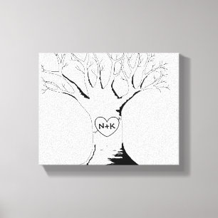 "Sweetheart Tree" Stretched Canvas Print Leinwanddruck