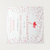 Sweetheart Valentine Baby Dusche Begrüßungszeichen Wandteppich (Vorderseite (Horizontal))