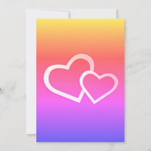 Sweetheart Valentine Baby Dusche Einladung (Rückseite)