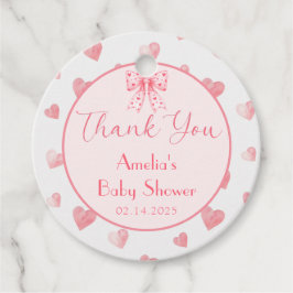 Sweetheart Valentine Baby Shower Fevor Tags Geschenkanhänger