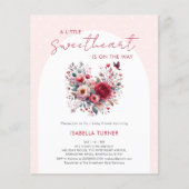 Sweetheart Valentine Babydusche Einladung (Vorderseite)