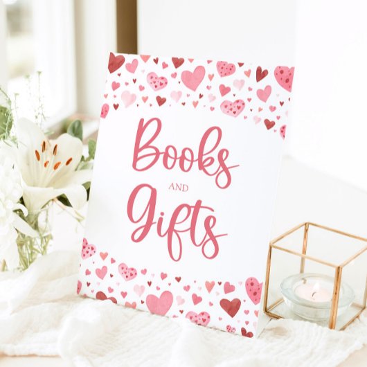 Sweetheart Valentine Bücher und Geschenke Kinderdu Sockelschild