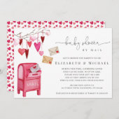 Sweetheart Valentine Cupid Babydusche per Post Einladung (Vorne/Hinten)