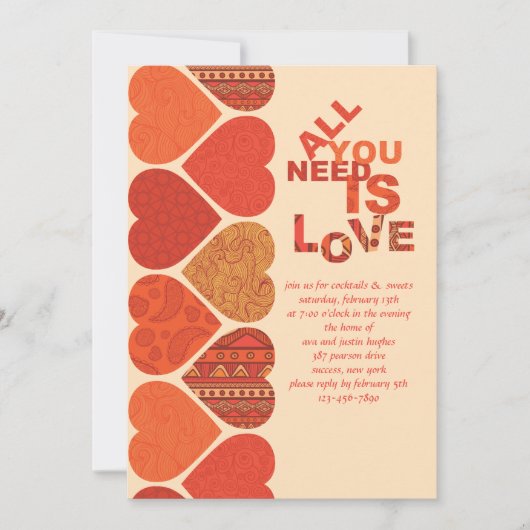 Sweetheart Valentine Einladung (Vorderseite)