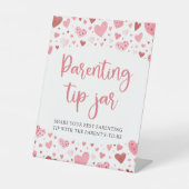 Sweetheart Valentine Parentine Tipp Jar Beratung Sockelschild (Vorderseite)