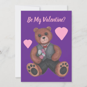 Sweetheart Valentine Teddy Bear Card Feiertagskarte