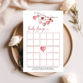 Sweetheart Valentines Baby Bingo Game