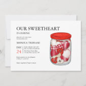 Sweetheart Valentine's day Baby Shower Minimalisti Einladung (Vorderseite)