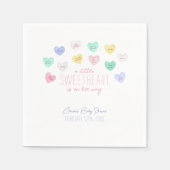 Sweetheart Valentine's Day Baby Shower Napkins Serviette (Vorderseite)