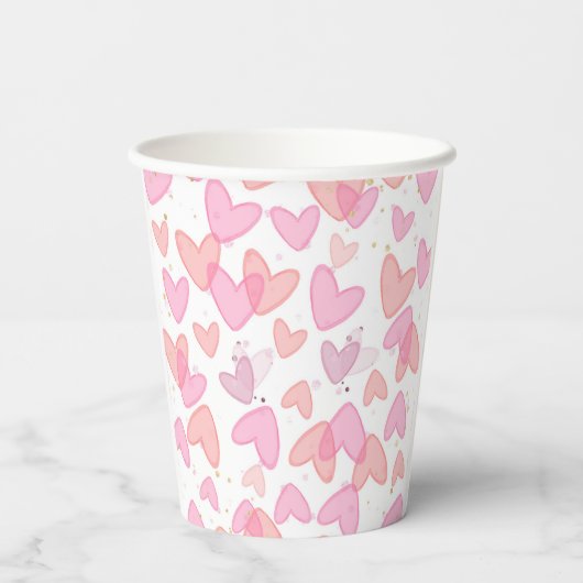 Sweetheart Valentine's Day  Pappbecher (Rückseite)