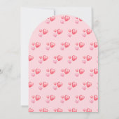 Sweetheart Valentines Pink Bow Baby Dusche Einladung (Rückseite)