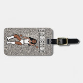 Sweetheart White Dancer #1 Gepäckmarke Gepäckanhänger (Vorderseite horizontal)