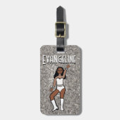 Sweetheart White Dancer #1 Gepäckmarke Gepäckanhänger (Vorderseite vertikal)