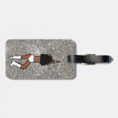 Sweetheart White Dancer #1 Gepäckmarke Gepäckanhänger (Rückseite horizontal)