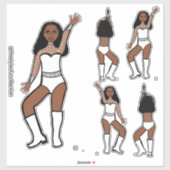 Sweetheart White Dancer Stickers #1 Aufkleber (Blatt)