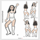 Sweetheart White Dancer Stickers #2 Aufkleber (Blatt)