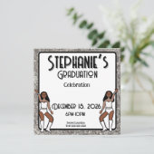 Sweetheart White Silver Dancer: #1 Einladung (Stehend Vorderseite)