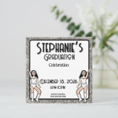 Sweetheart White Silver Dancer: #2 Einladung (Stehend Vorderseite)