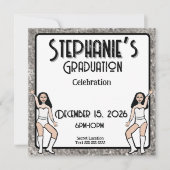 Sweetheart White Silver Dancer: #2 Einladung (Vorderseite)