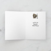 Sweetheart Wild Things Birthday Grizzly Bären Anim Karte (Innenseite)