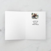 Sweetheart Wild Things Birthday Grizzly Bären Anim Karte (Innenseite)